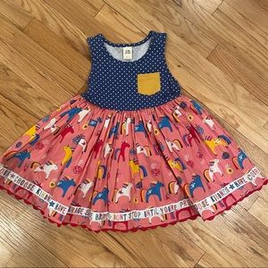 Wildflowers Clothing GIRLS size 10 unicorn tunic, EUC